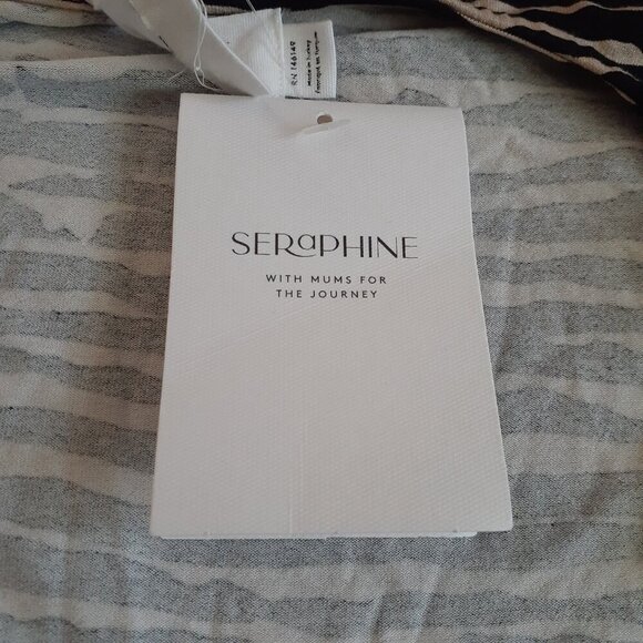 Seraphine Curve NWT Women's Maternity Size 22 Jersey Knot Zebra Print Dress - Picture 6 of 15